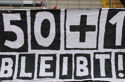 Keine Kompromisse mit VW, Bayer und RB - 50+1 durchsetzen!